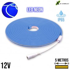 Fita Led Neon 12V IP65 XC-2835-8 X-Cell - Azul